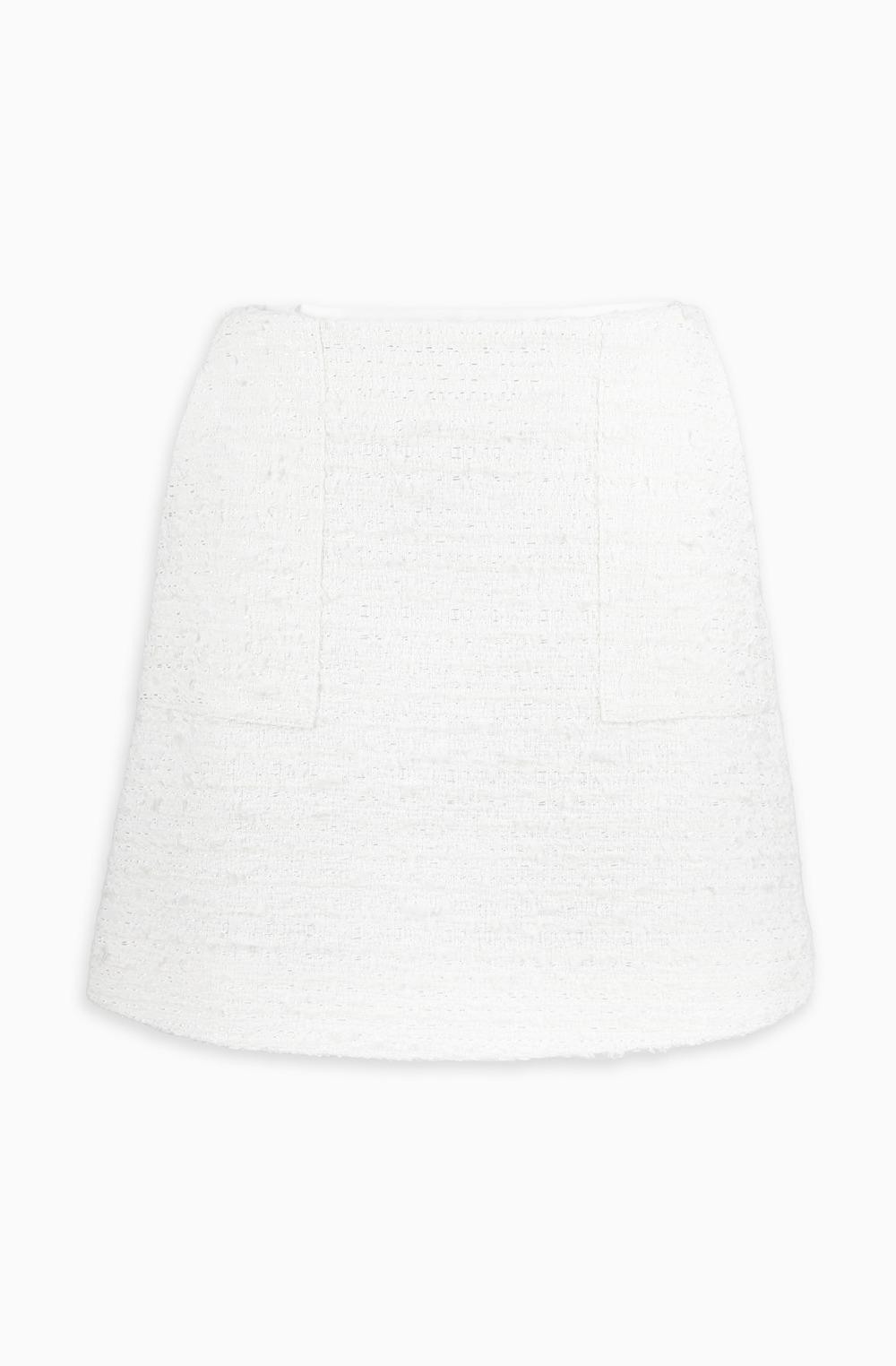 2ND / HIGH QUALITY LINE - Blanche Organic Tweed Mini Skirt (Fabric by, Made in JAPAN)