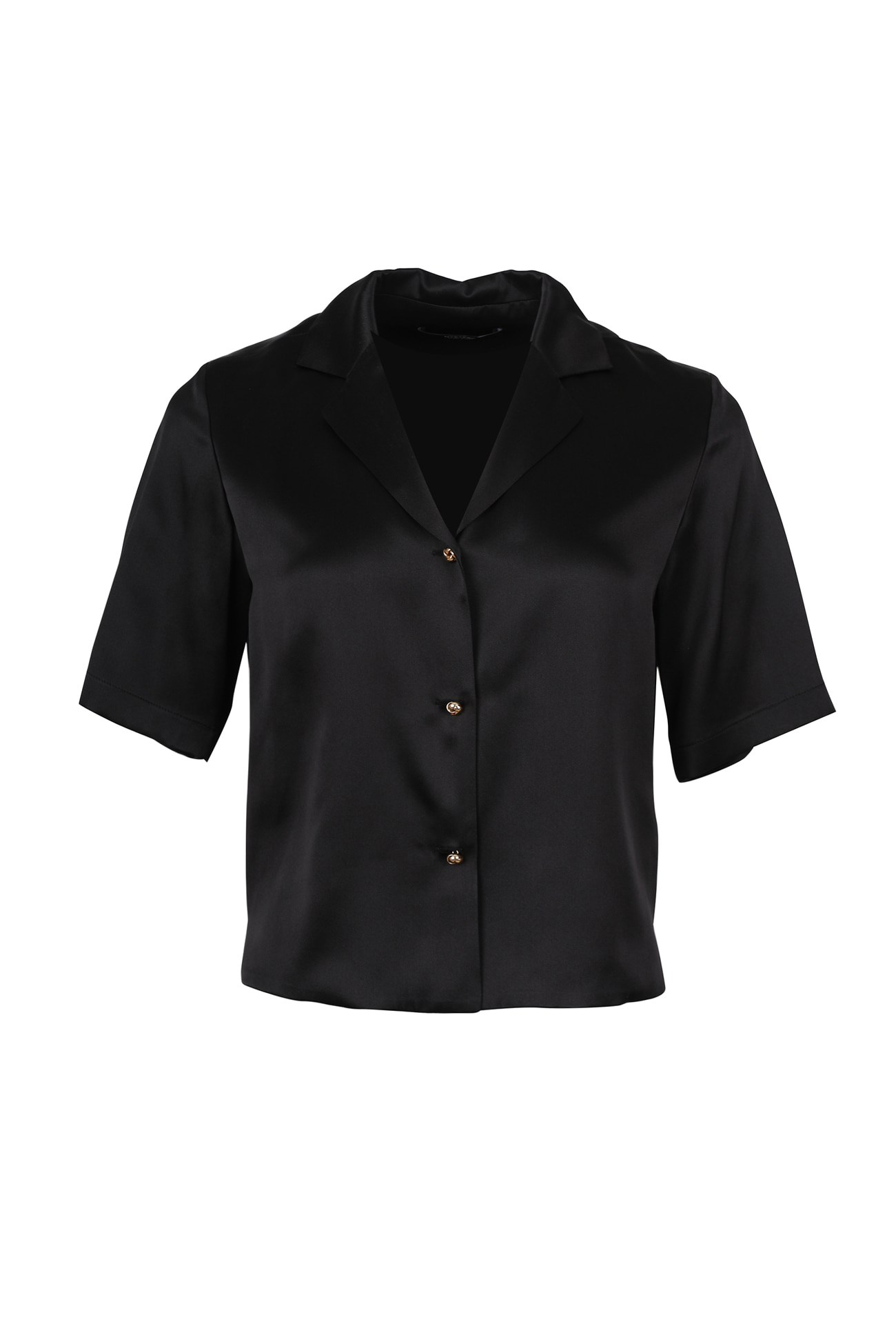 HIGH QUALITY LINE -  Black Silk Shirts (Silk 100%)