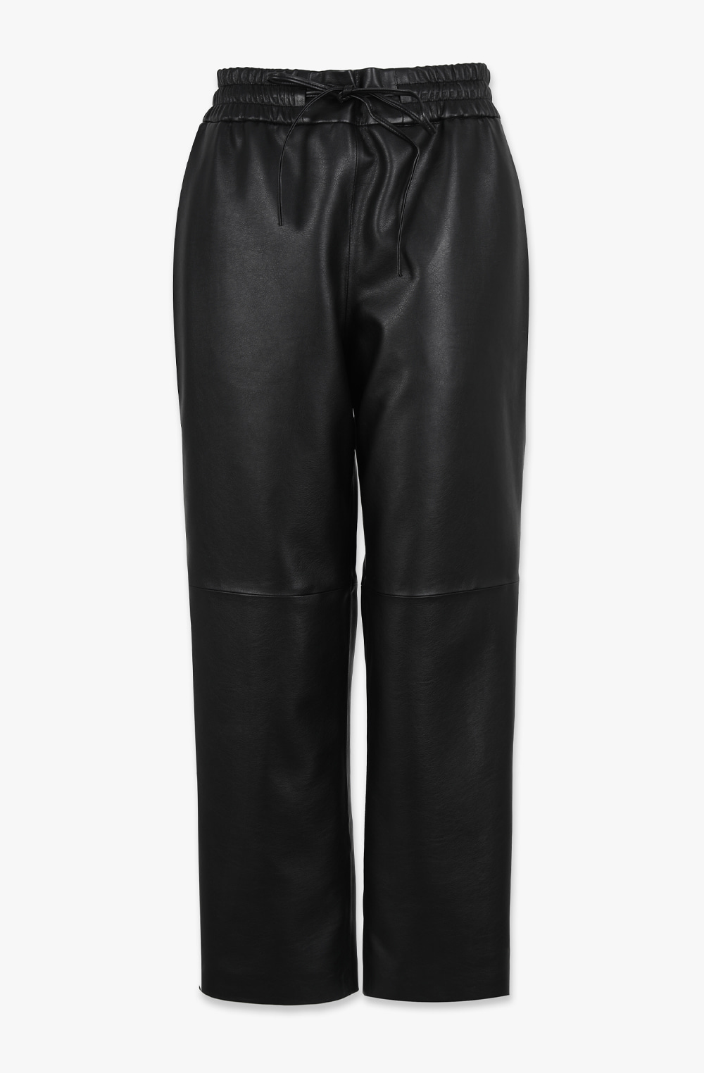 HIGH QUALITY LINE - FAUX NAPPA LEATHER TROUSERS (BLACK)