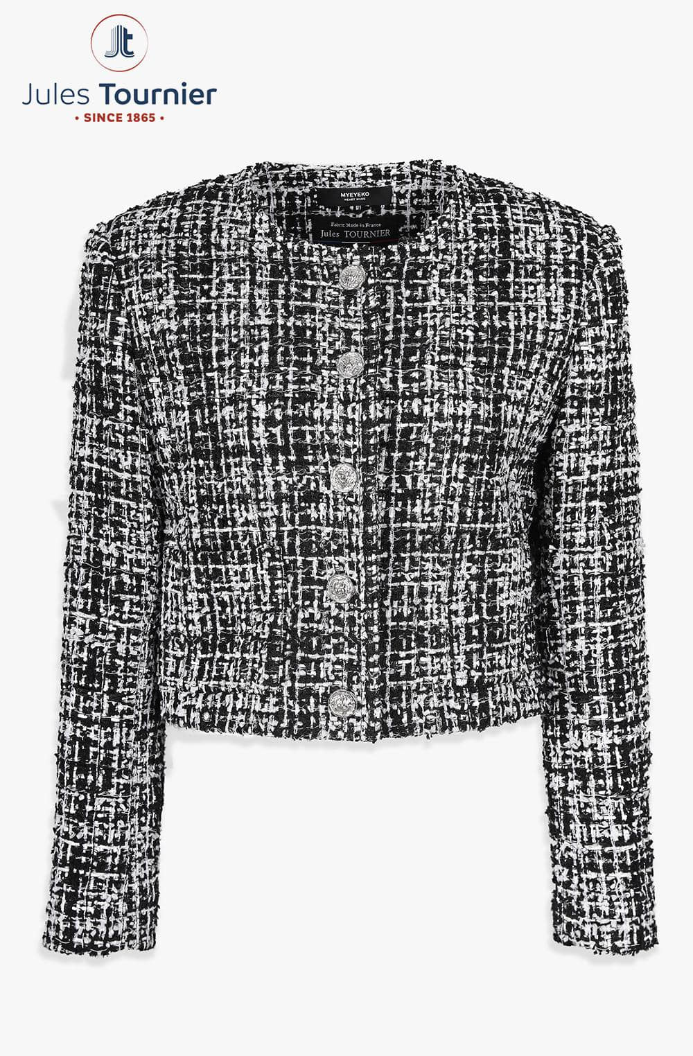 HIGH QUALITY LINE - Classic Tweed Jacket (Fabric by, Jules TOURNIER Made in France)