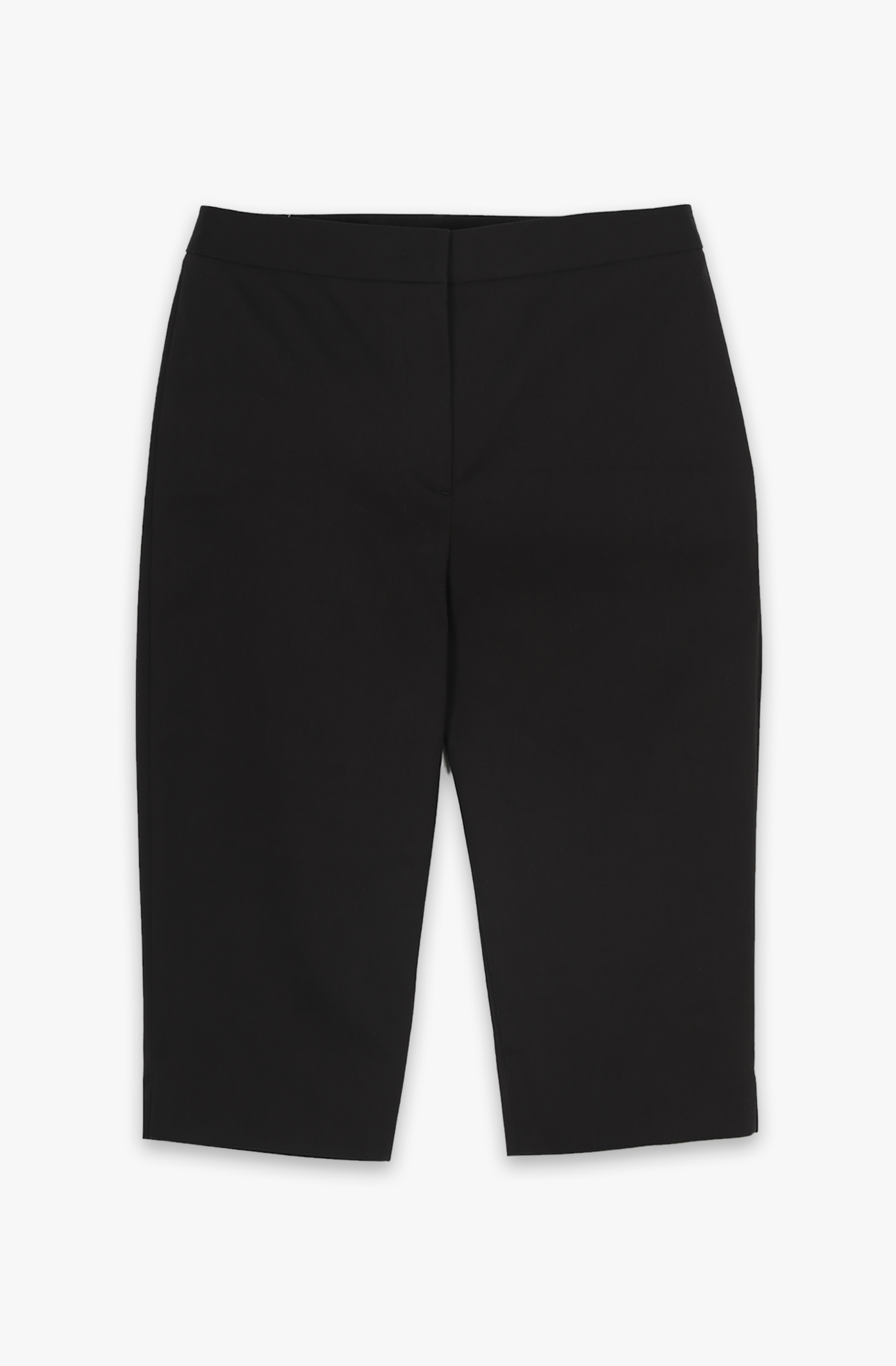 HIGH QUALITY LINE - FITTED MID-LENGTH PANTS (BLACK)